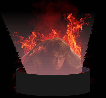 Anakin Burning on Mustafar