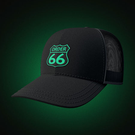Order 66 Hat Modern with Green Logo