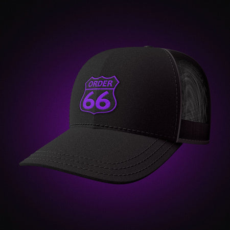 Order 66 Hat Modern with Purple Logo